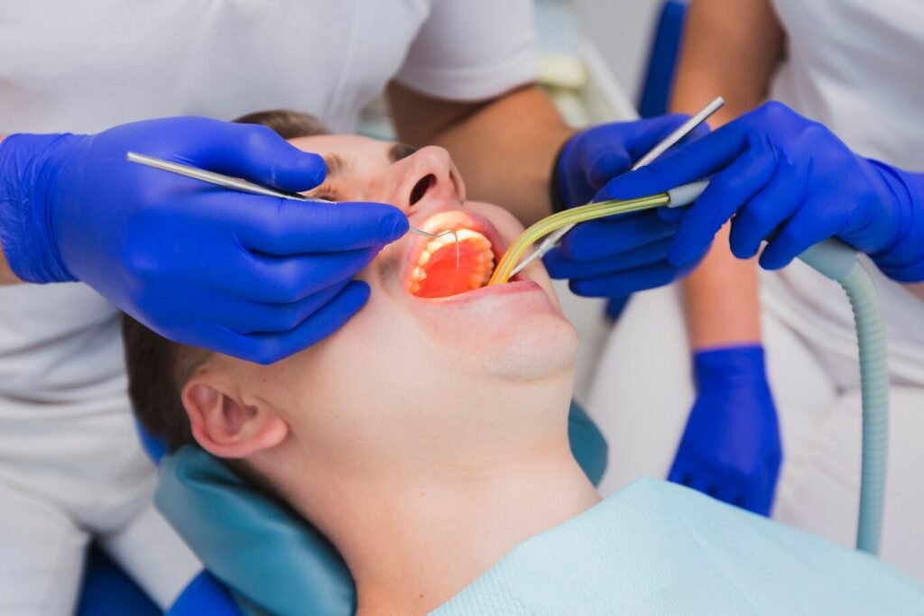 close-up-dental-procedure-patient_23-2148380316 Dental cleaning in Kuwait